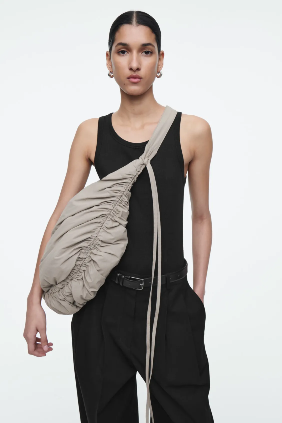 COS CANOPY OVERSIZED CROSSBODY - NYLON STONE Best