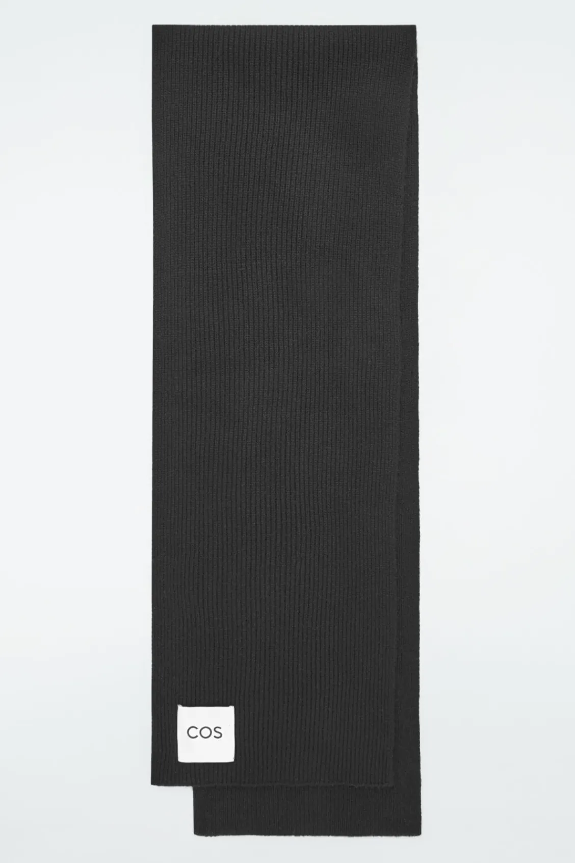 COS CASHMERE-BLEND SCARF BLACK Hot