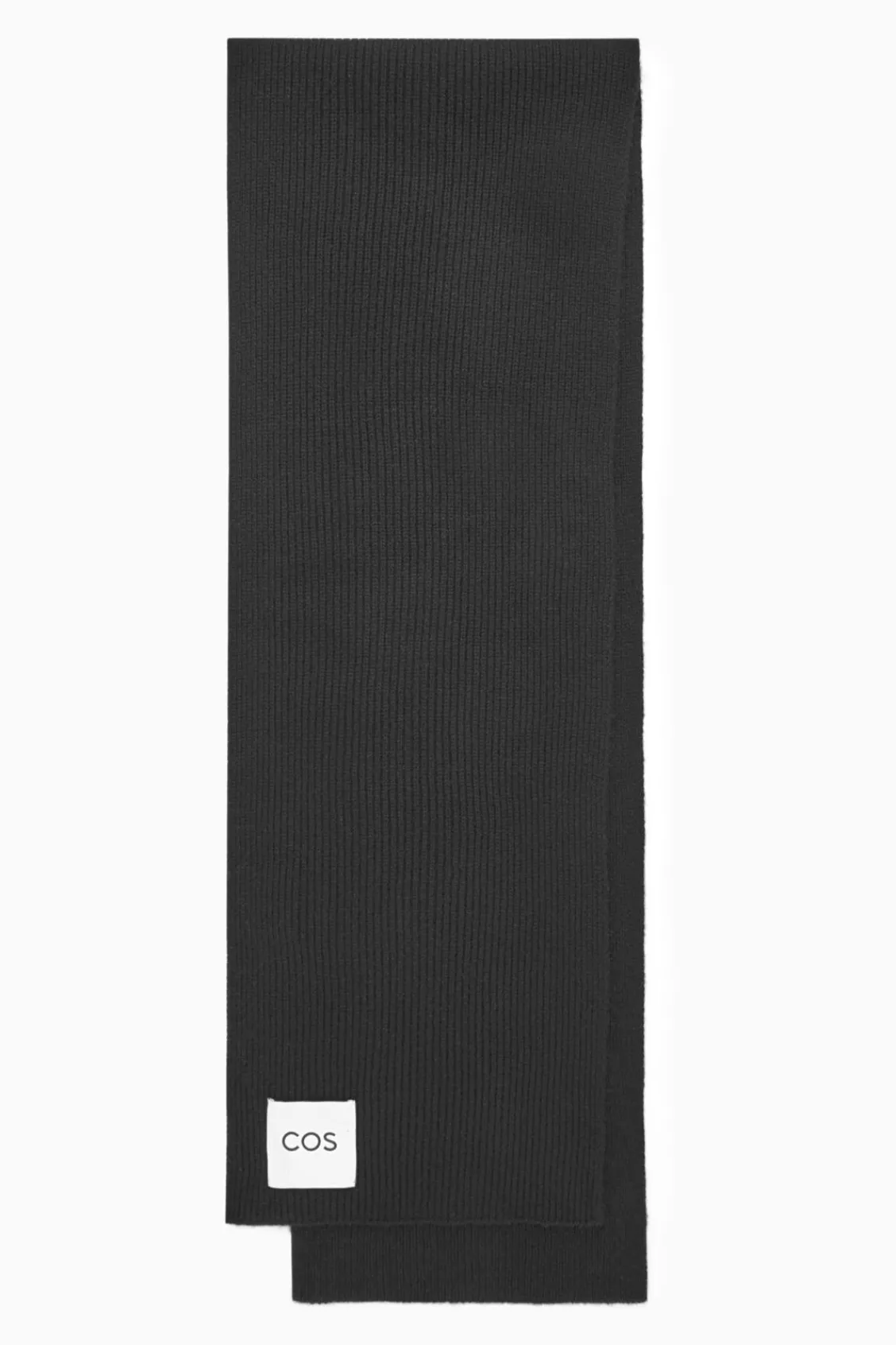 COS CASHMERE-BLEND SCARF BLACK Hot