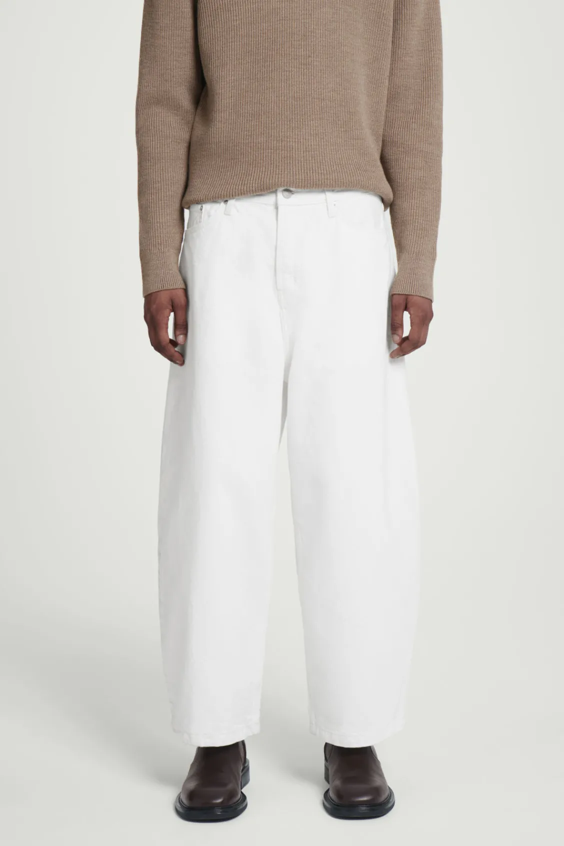 COS CASK BARREL-LEG JEANS - RELAXED WHITE Cheap