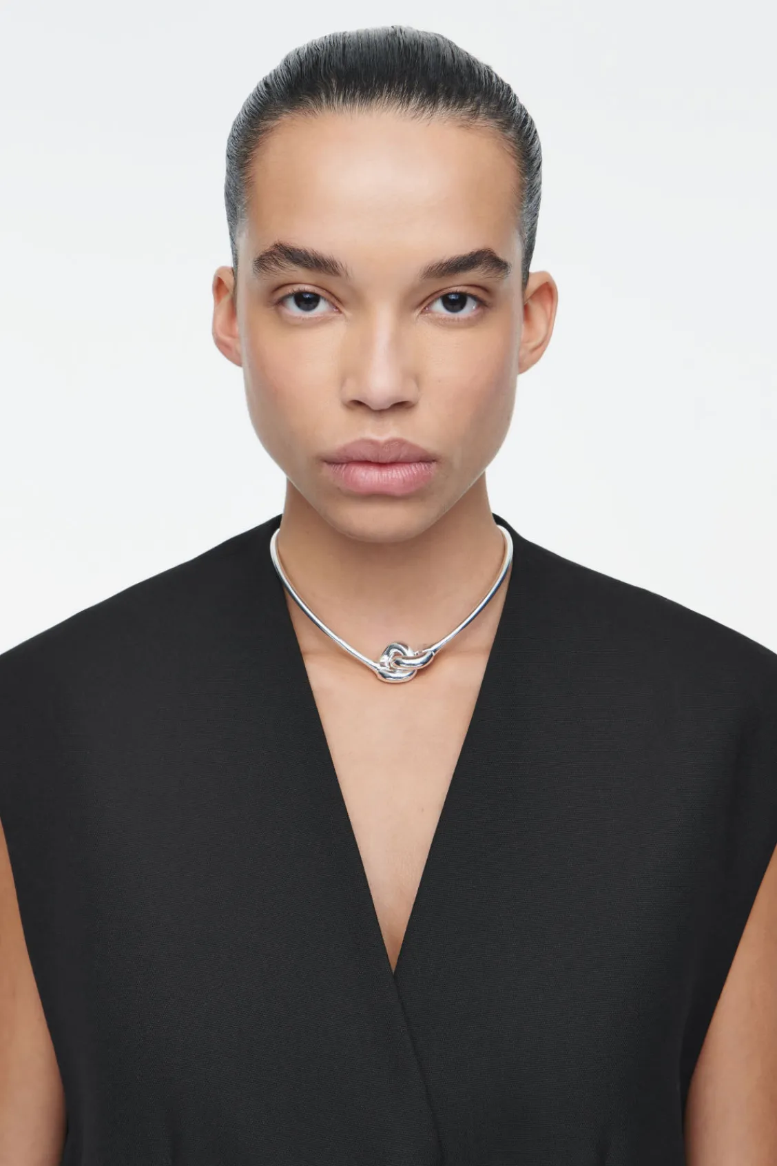 COS CHAIN-LINK CHOKER SILVER Hot