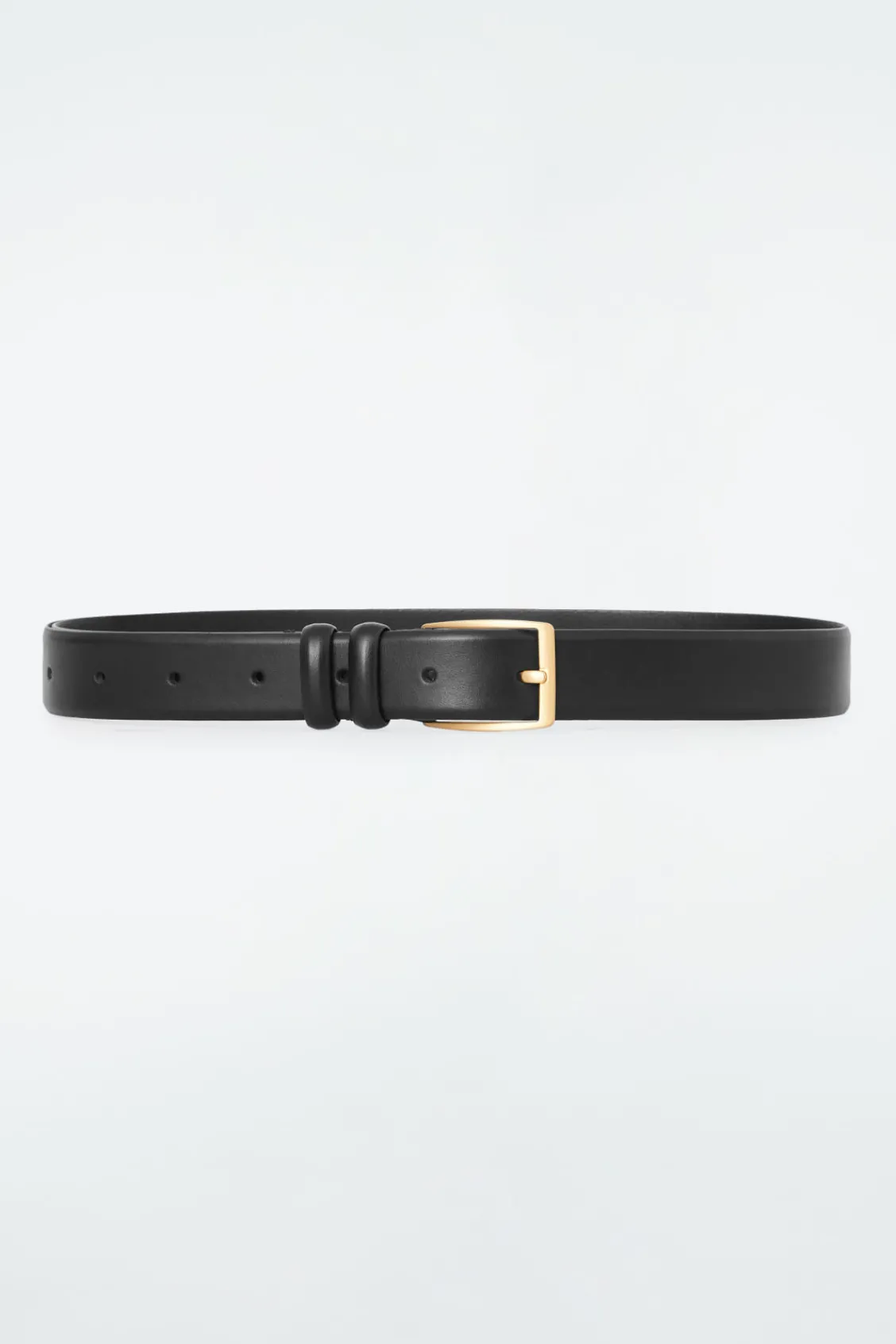 COS CLASSIC LEATHER BELT BLACK Hot