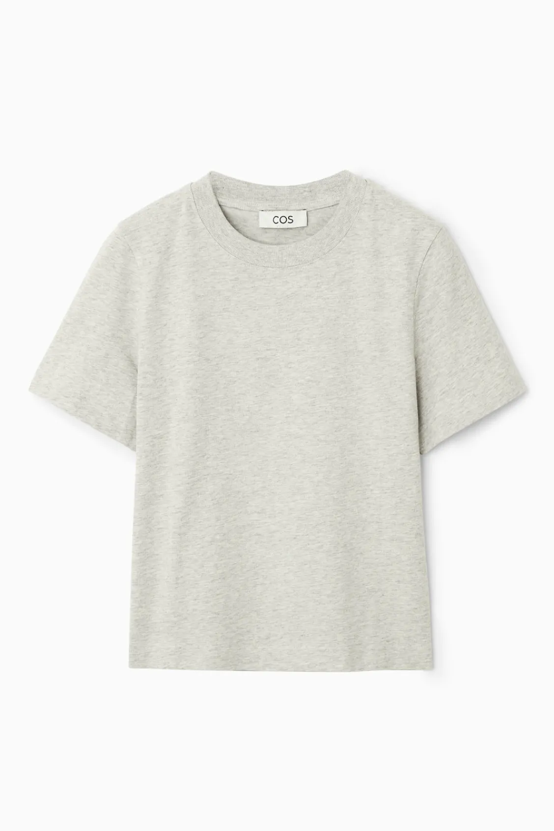 COS CLEAN CUT REGULAR T-SHIRT GRAY MARL Hot