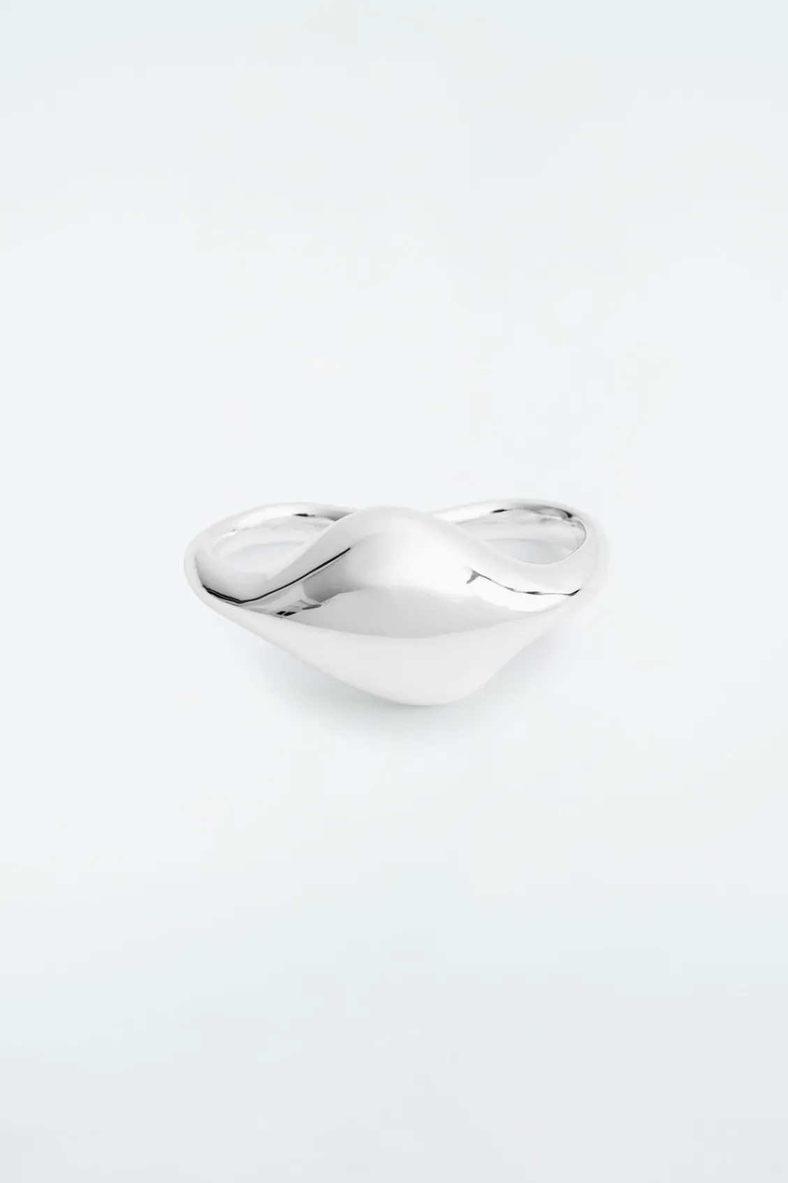 COS DOUBLE DROPLET RING SILVER Cheap