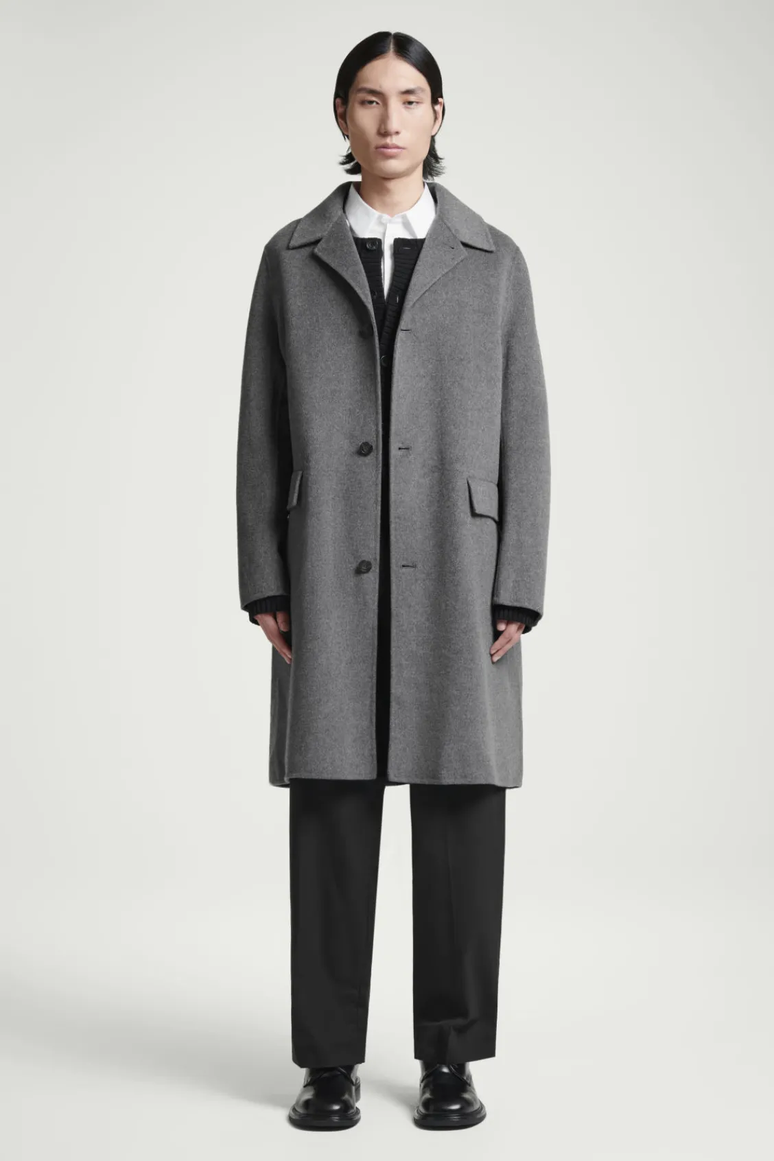 COS DOUBLE-FACED WOOL COAT GRAY Online