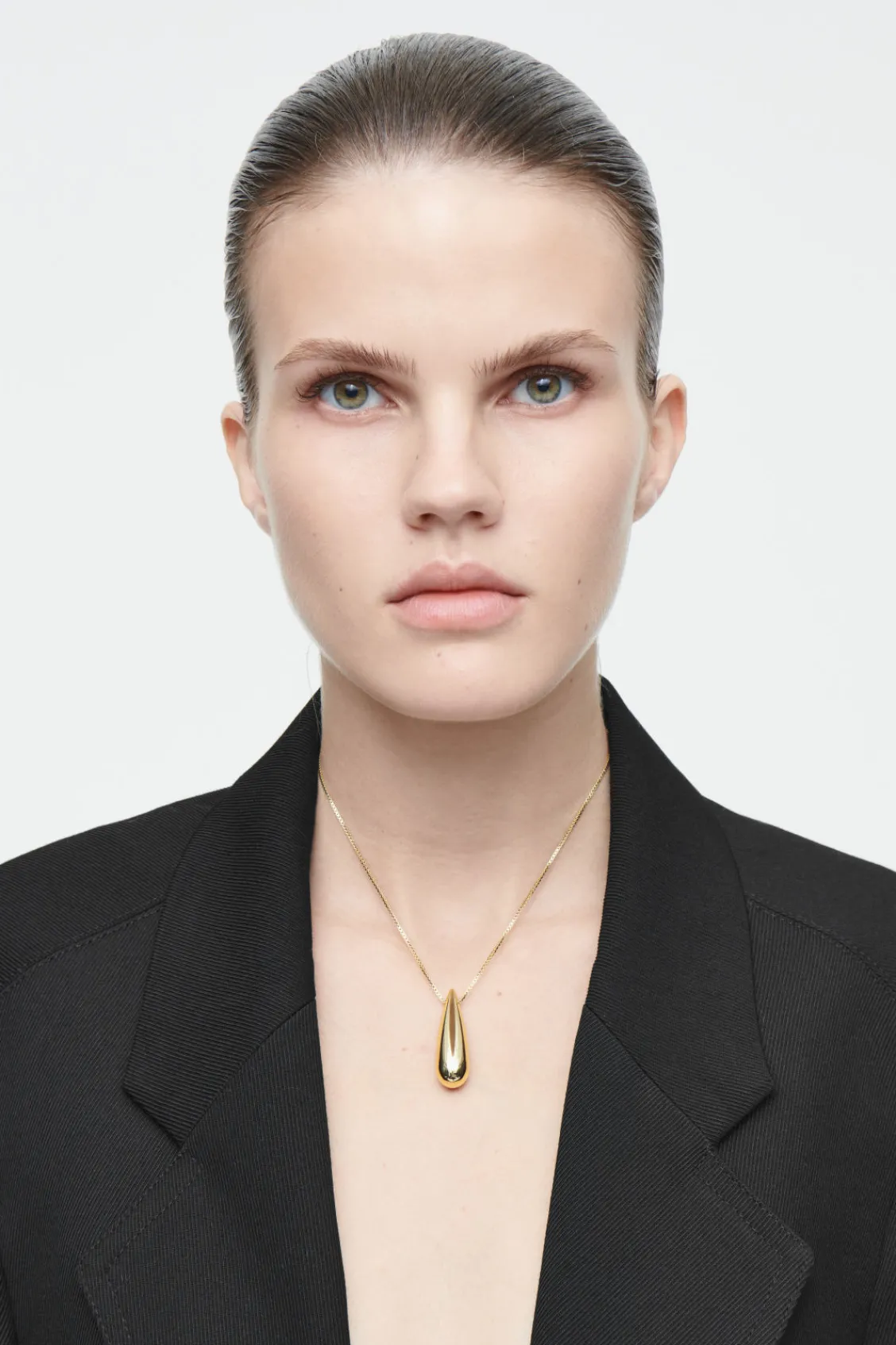 COS DROPLET PENDANT NECKLACE GOLD Sale