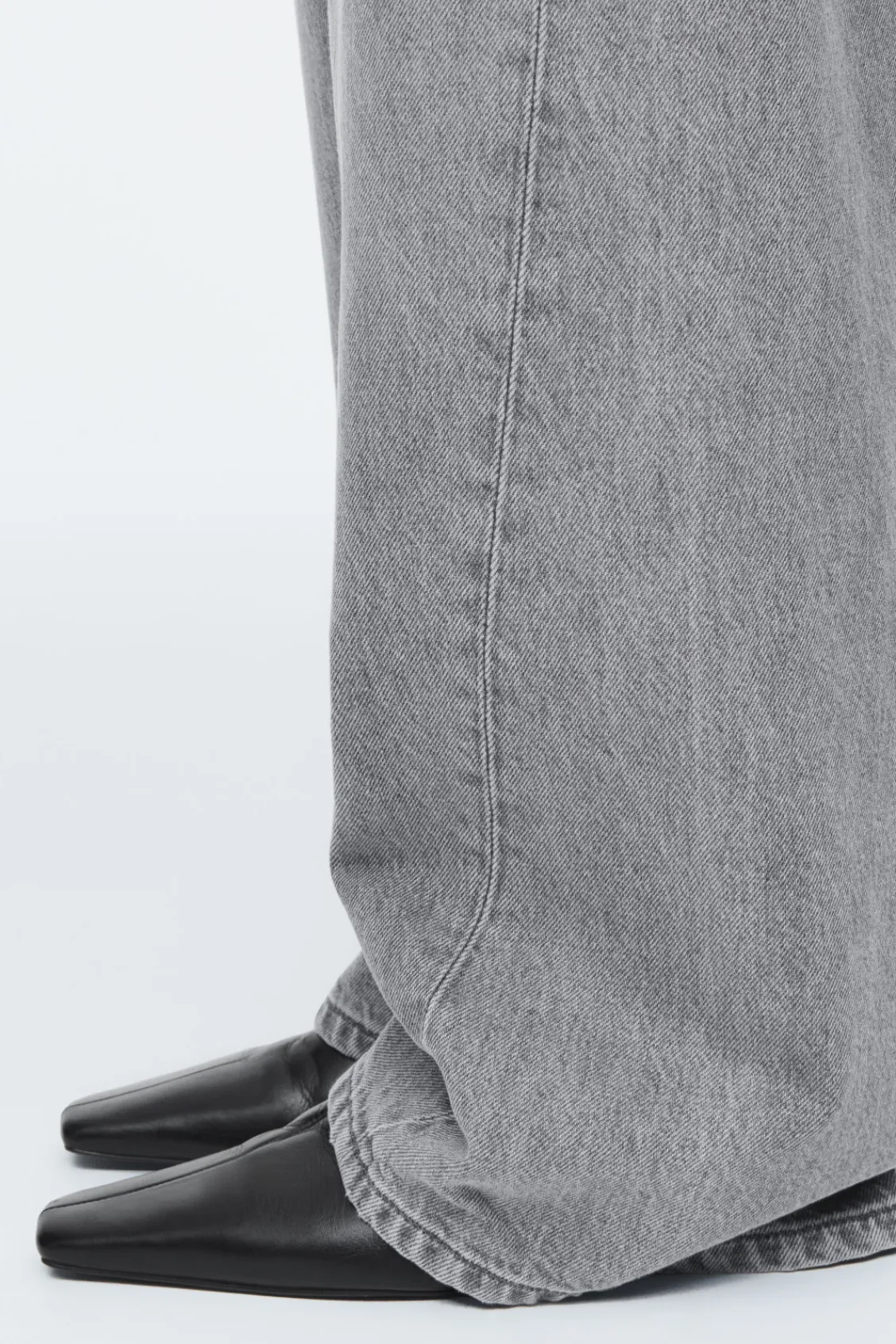 COS FACADE STRAIGHT-LEG JEANS GRAY Discount