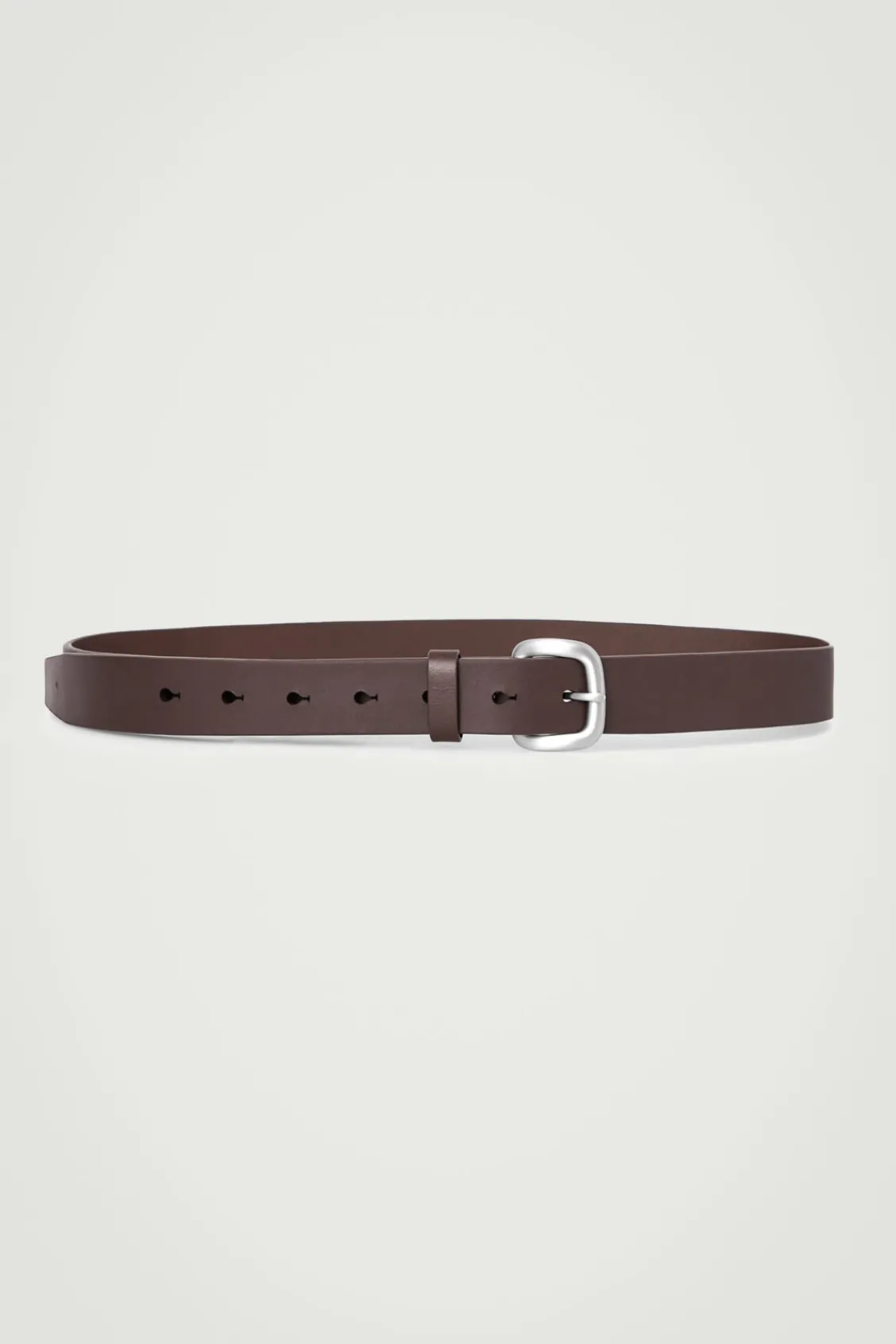 COS LEATHER BELT BROWN New