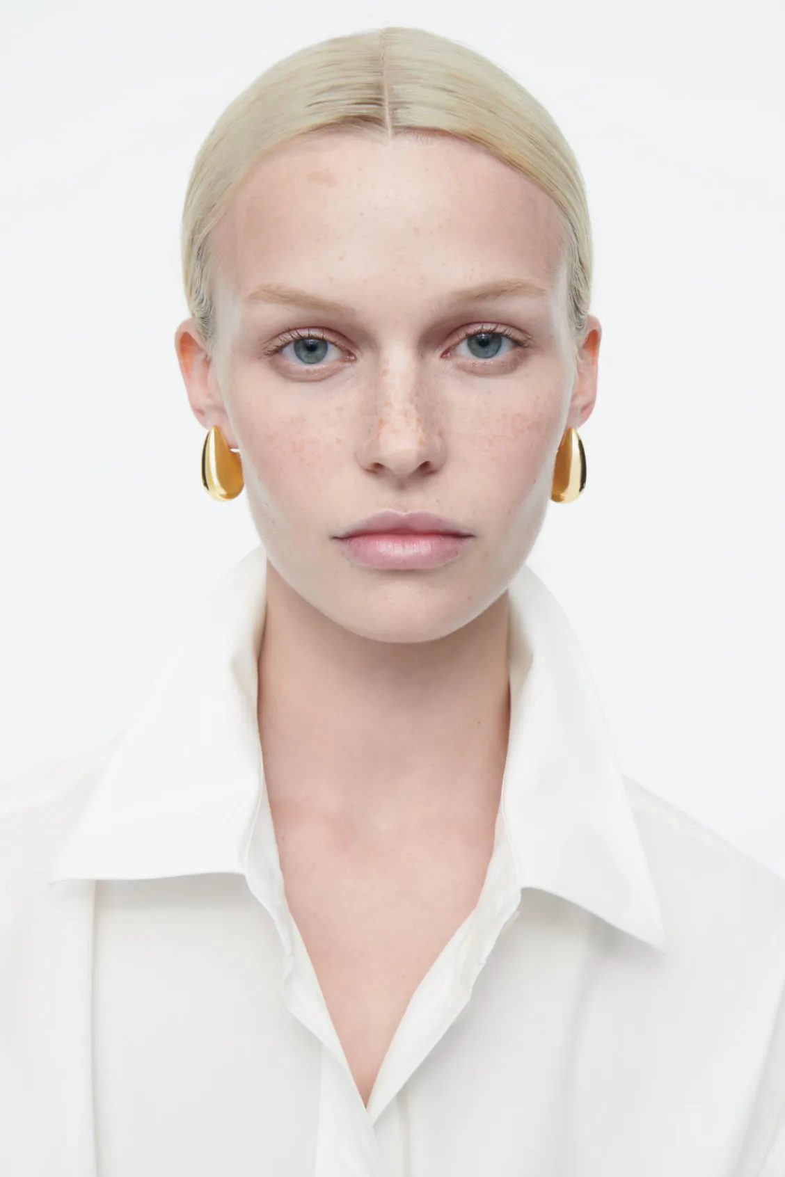 COS OVERSIZED CHUNKY DROPLET EARRINGS GOLD Cheap