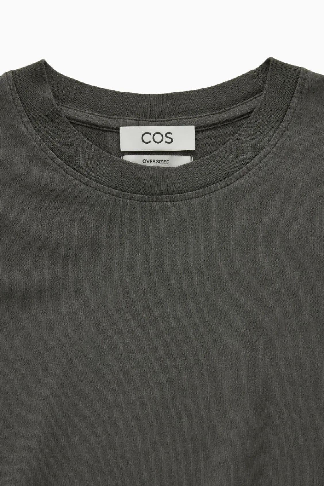 COS OVERSIZED COTTON T-SHIRT WASHED GRAY Sale