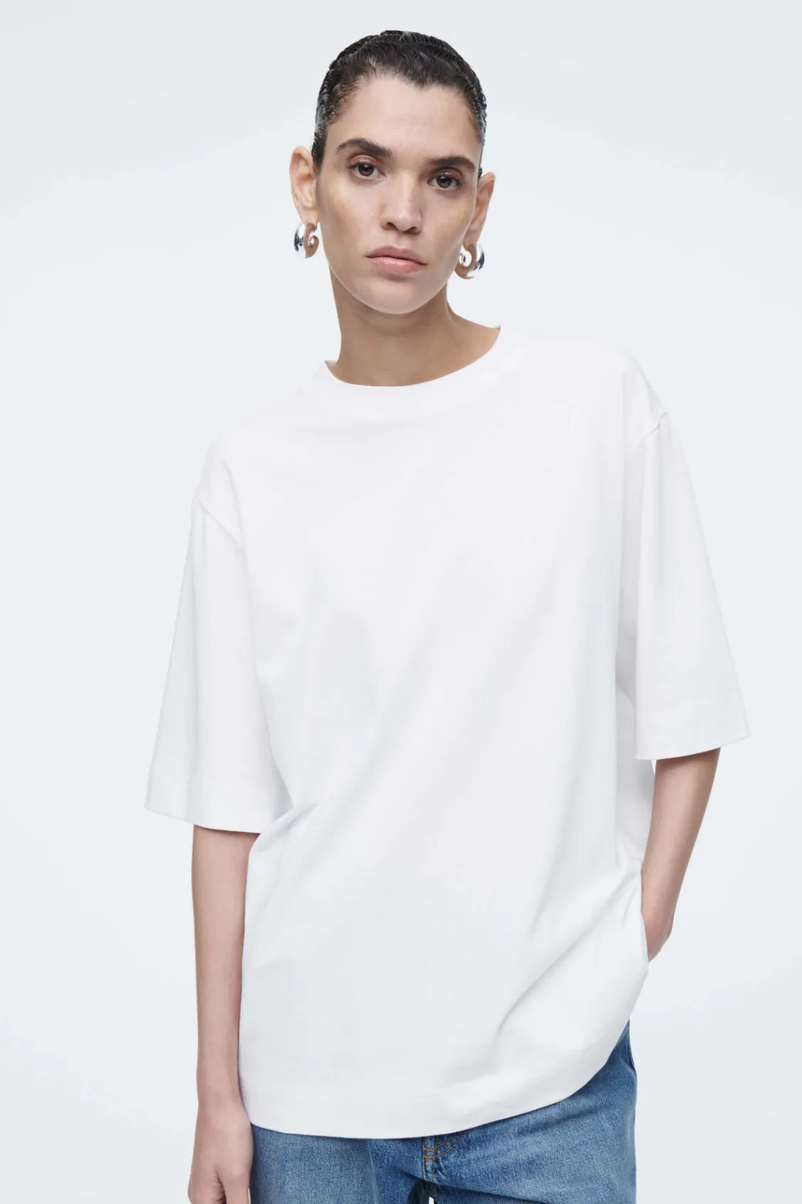 COS OVERSIZED T-SHIRT WHITE New