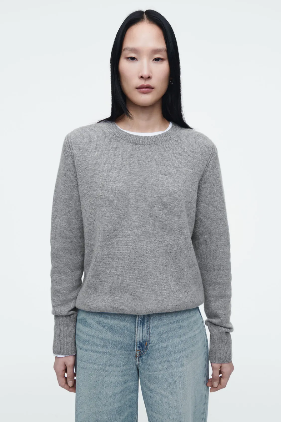 COS PURE CASHMERE SWEATER GRAY Outlet