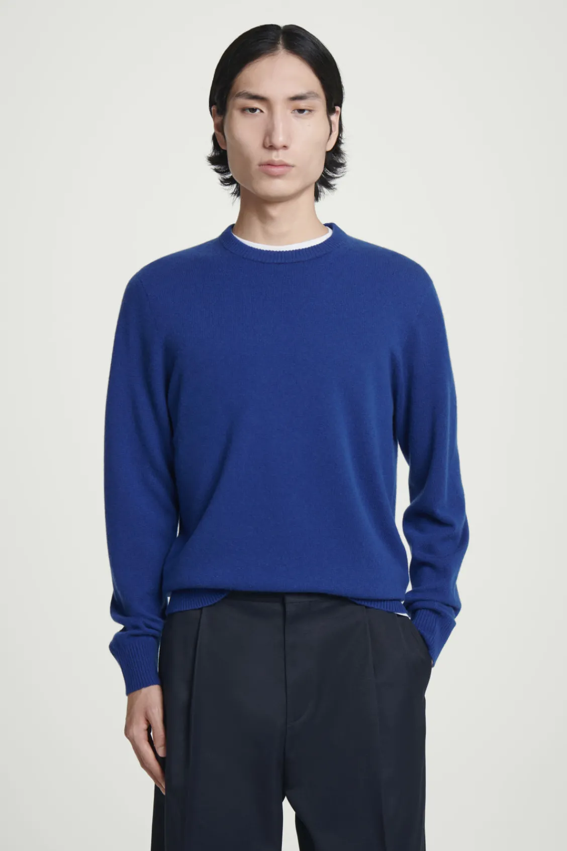 COS PURE CASHMERE SWEATER COBALT BLUE Discount