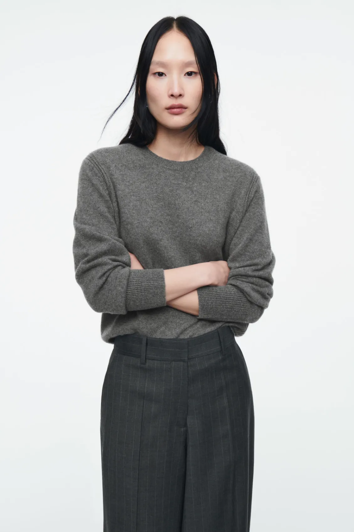 COS PURE CASHMERE SWEATER GRAY Online