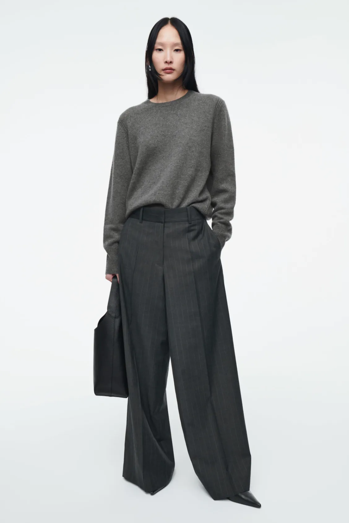 COS PURE CASHMERE SWEATER GRAY Online