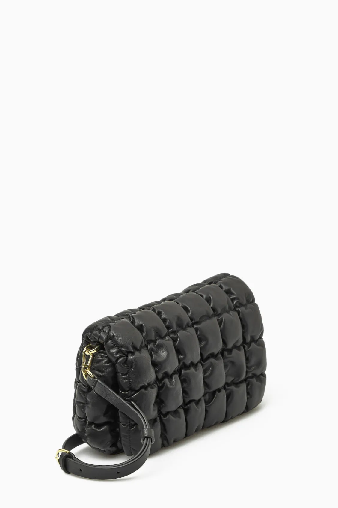 COS QUILTED CROSSBODY - LEATHER BLACK Sale