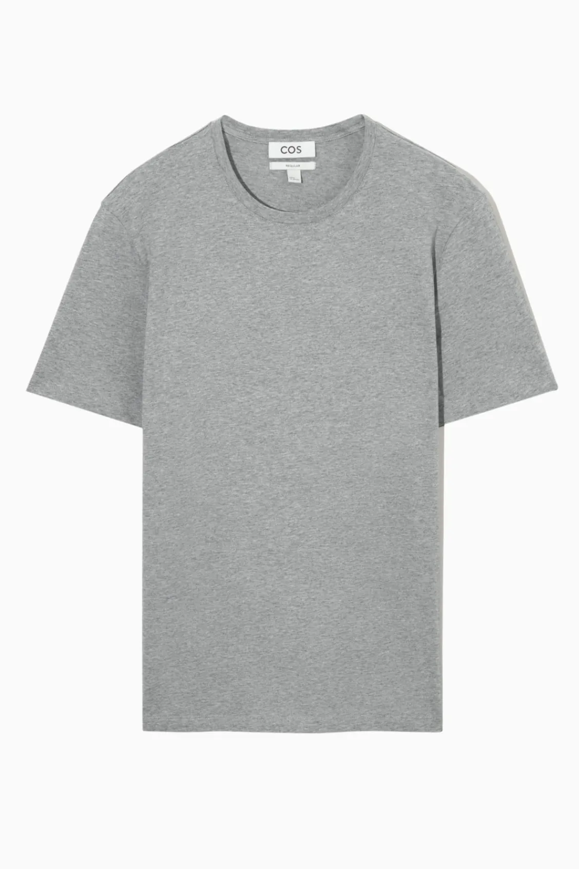 COS REGULAR COTTON T-SHIRT GRAY MARL Best Sale