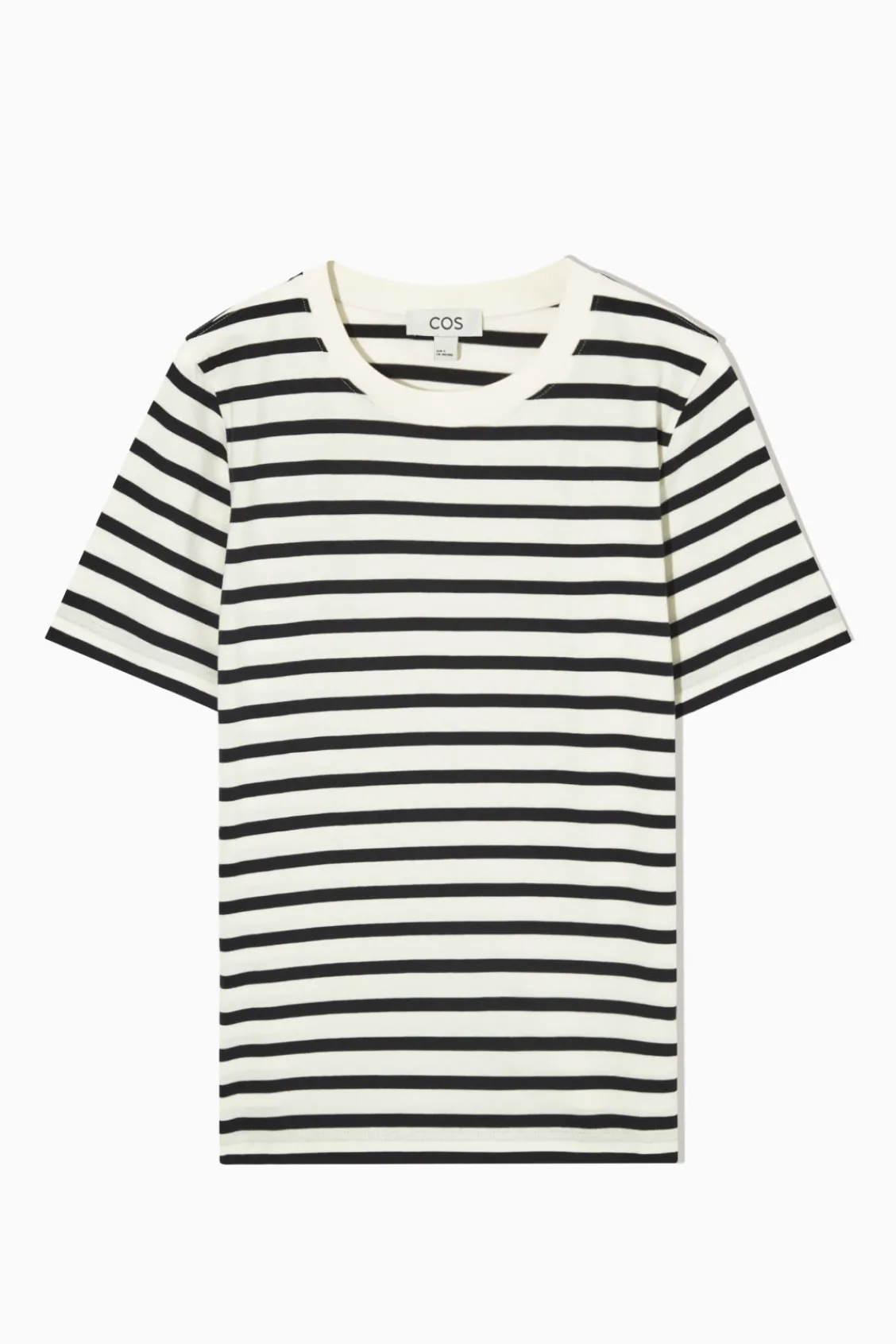 COS 24/7 REGULAR T-SHIRT navy / white Sale