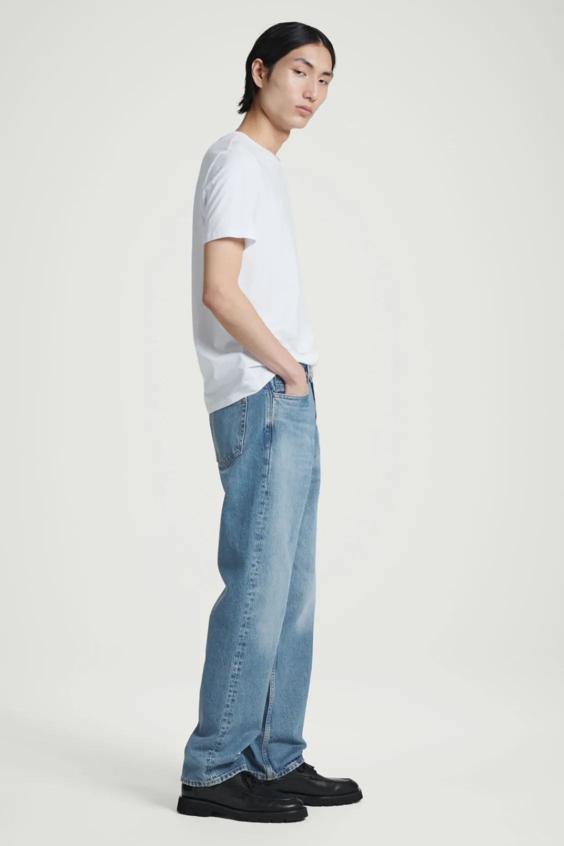 COS SIGNATURE STRAIGHT-LEG JEANS BLUE Sale