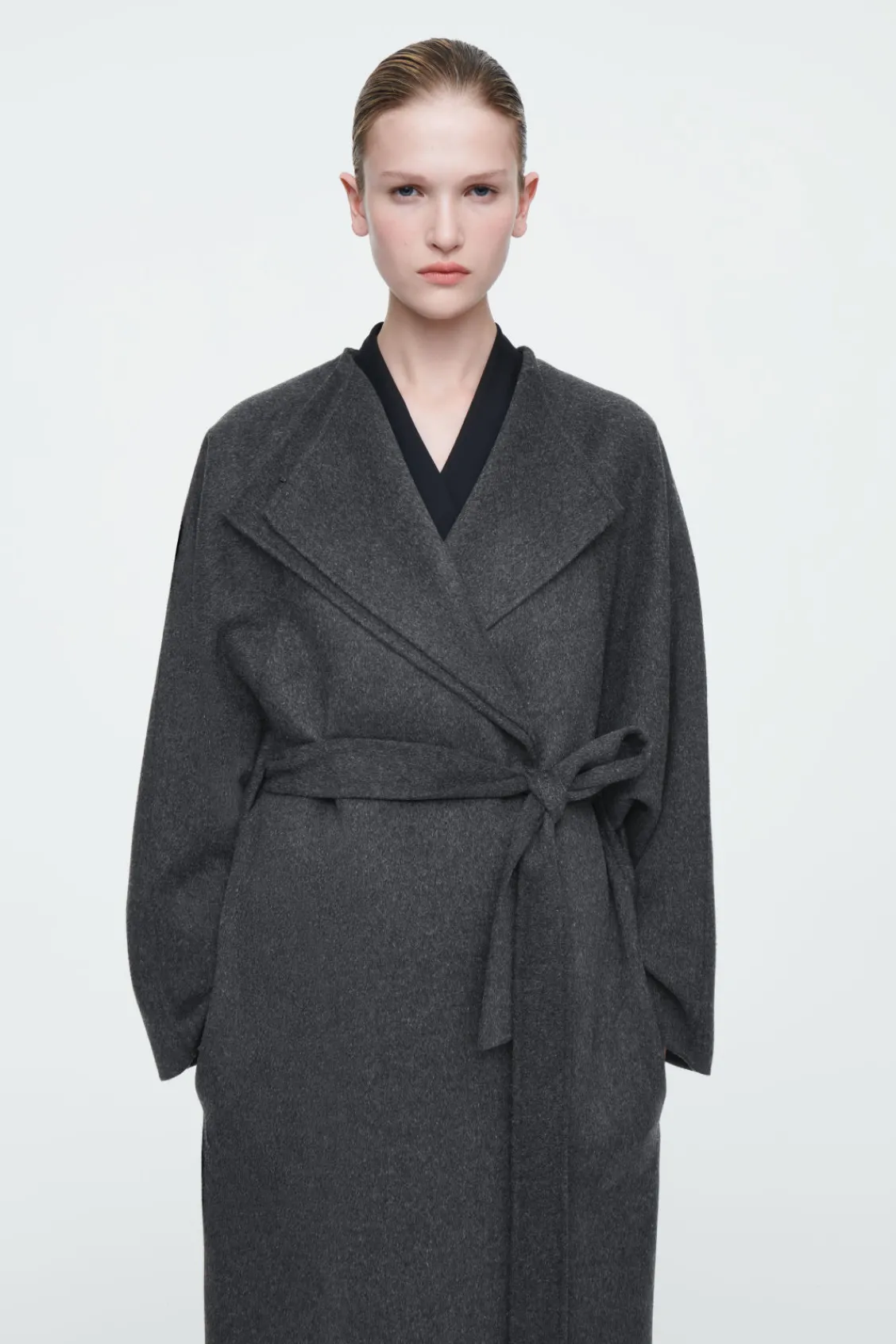 COS THE OVERSIZED DOUBLE-FACED COAT CHARCOAL Store